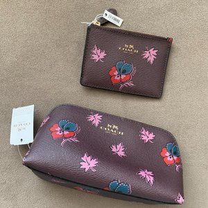 Coach Outlet - Cosmetic Case & Wallet (NWT) - [BUNDLE]